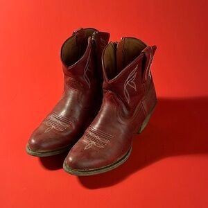 Ariat Red Ankle Boots